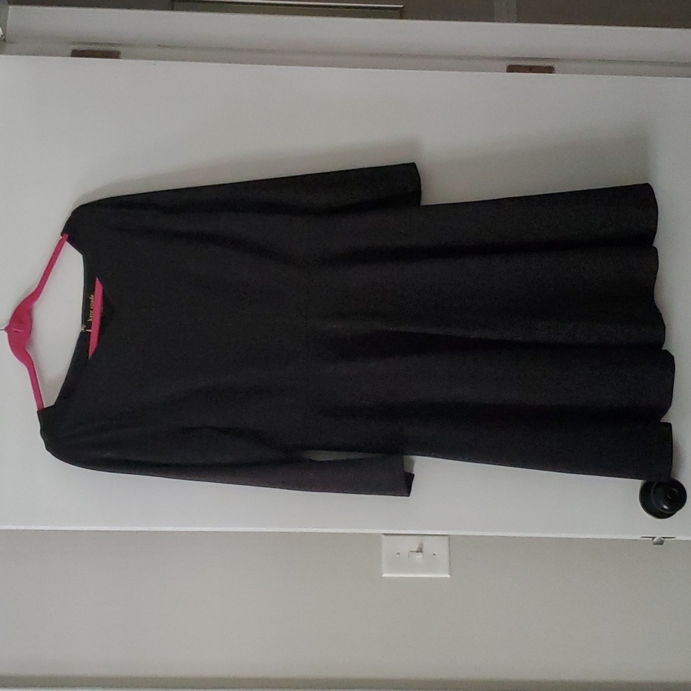 Kate Spade black sparkle ponte dress